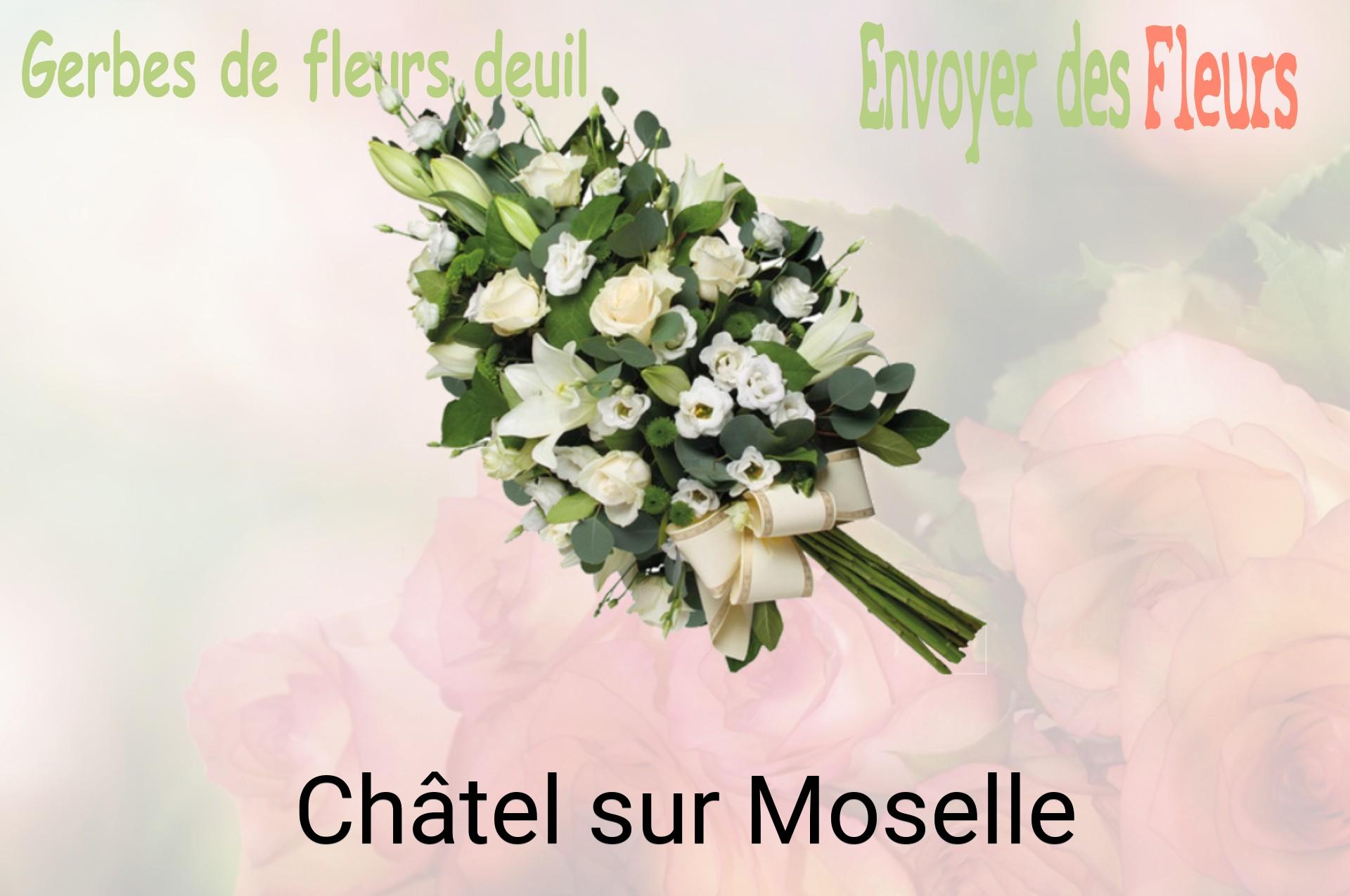 Gerbe de fleurs de deuil livrée à Châtel-sur-Moselle